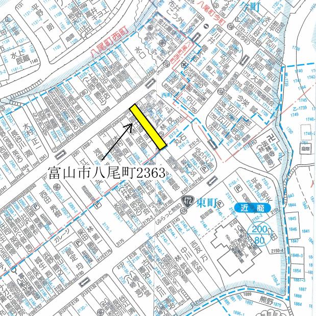 detached 富山県富山市八尾町西町 地図を見る