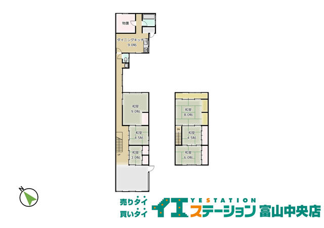 detached 富山県高岡市大坪町１丁目