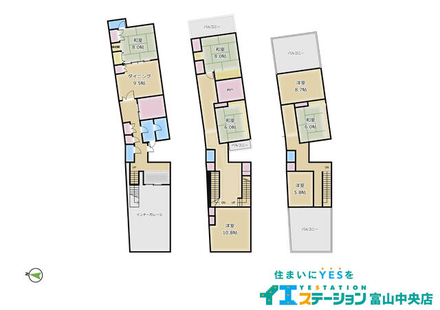 富山県魚津市の一戸建て | 480万円 | 7DK | 156.76m² | Akiyama house finder
