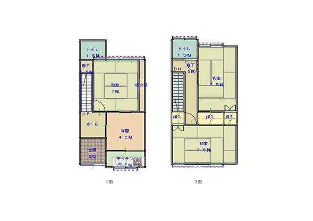 おおまかな間取り（現況優先）