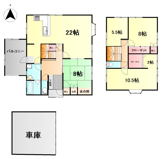 石川県河北郡津幡町の一戸建て | 2790万円 | 4LDK | 684m² | Akiyama house finder
