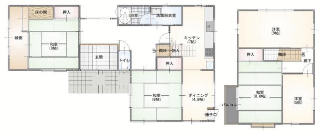 石川県金沢市の一戸建て | 1790万円 | 5DK | 311.11m² | Akiyama house finder