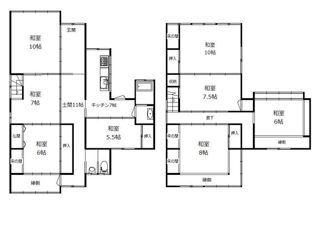 detached 石川県金沢市泉野町２丁目 地図を見る
