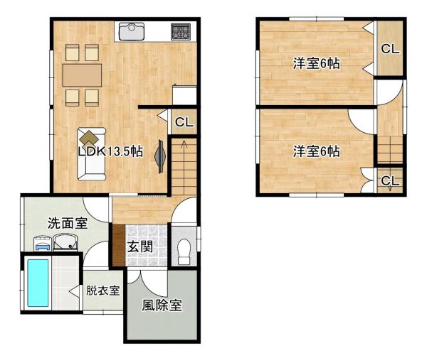 detached 石川県野々市市御経塚５丁目 地図を見る
