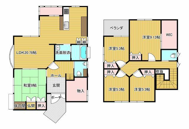 detached 石川県鹿島郡中能登町二宮 地図を見る