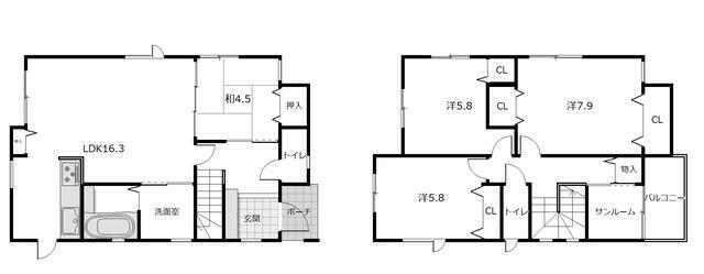 detached 石川県かほく市木津 地図を見る