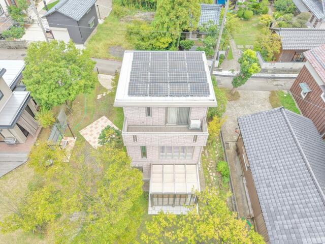 ドローン空撮建物全体