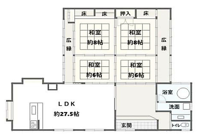 detached 福井県あわら市舟津 地図を見る