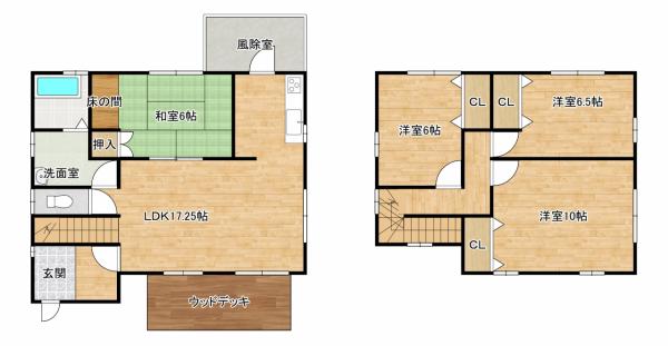 detached 福井県吉田郡永平寺町けやき台 地図を見る