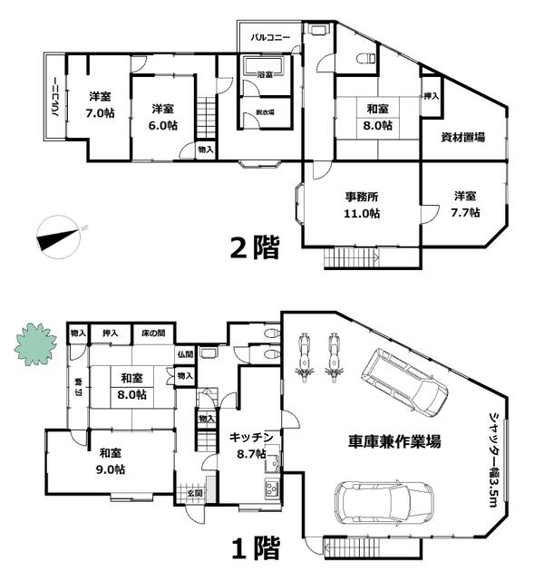 detached 山梨県山梨市下井尻 地図を見る
