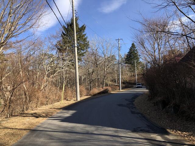 道路西側より