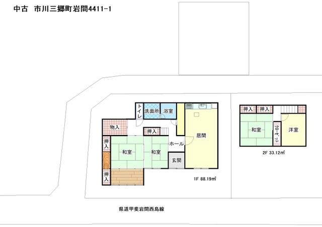 detached 山梨県西八代郡市川三郷町岩間