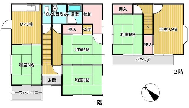 detached 山梨県甲斐市西八幡 地図を見る