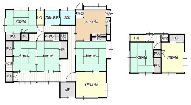 detached 山梨県南巨摩郡南部町万沢