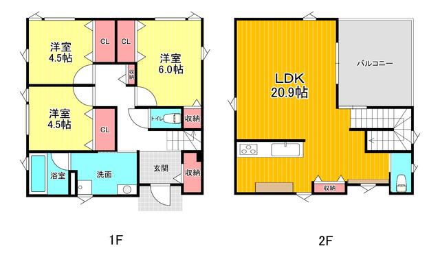 detached 山梨県中巨摩郡昭和町河東中島 地図を見る
