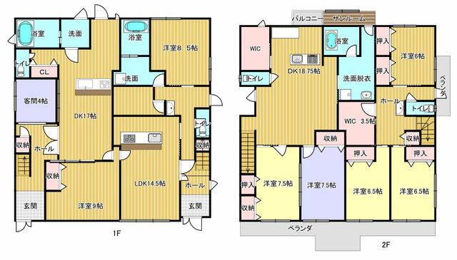 山梨県甲府市の一戸建て | 6100万円 | 8SLDK | 355.31m² | Akiyama house finder