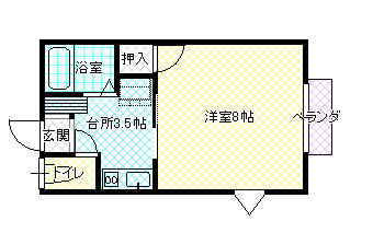 間取り図／★洋室８帖★南向きで日当たりも良好★