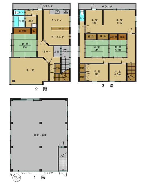 detached 長野県飯山市大字飯山市ノ口 地図を見る