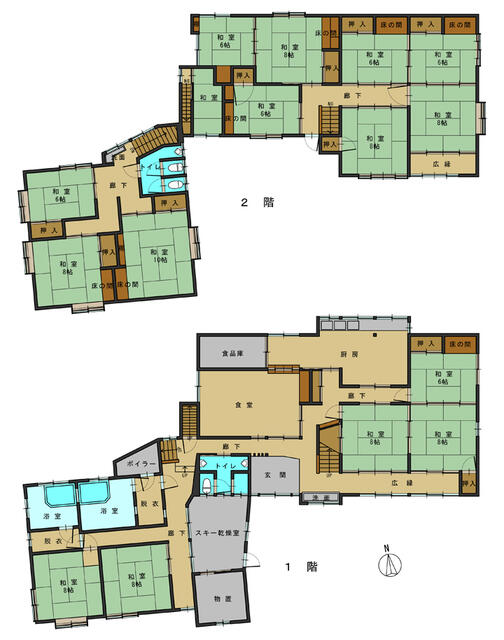 detached 長野県下高井郡野沢温泉村大字豊郷十王堂 地図を見る
