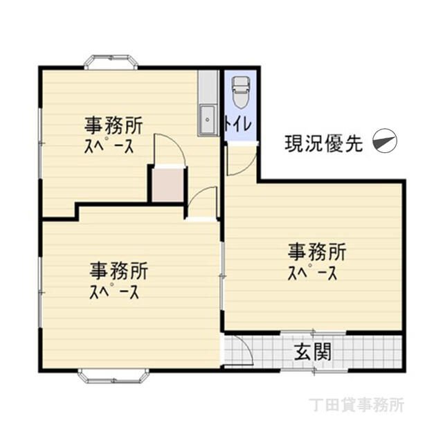 間取り図／丁田貸事務所　間取図