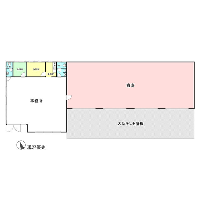間取り図／葛井貸事務所・貸倉庫　間取図