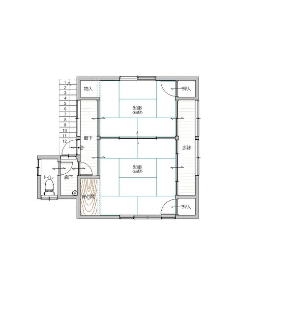 間取り図／２階平面図