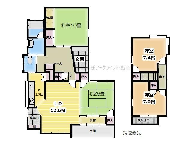 detached 長野県須坂市大字日滝大谷町 地図を見る