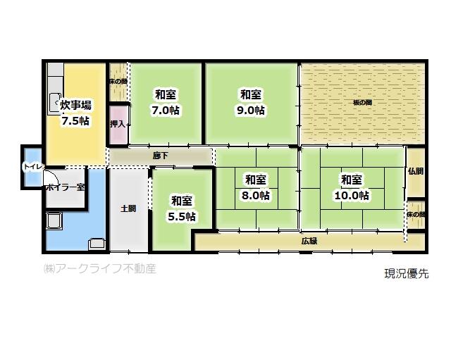 detached 長野県須坂市大字豊丘
