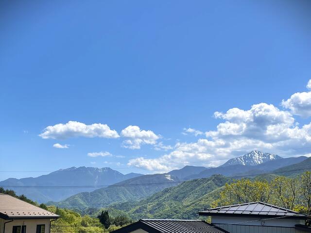 住戸からの眺望／２階からの眺望（甲斐駒ヶ岳）