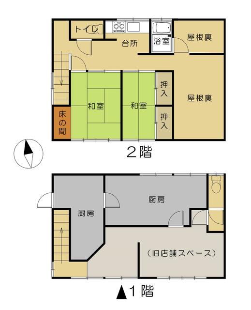 間取り図／１階２階平面図