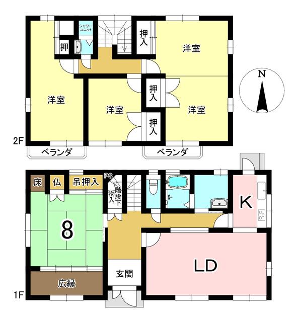 岐阜県美濃加茂市の一戸建て | 980万円 | 5LDK | 205.42m² | Akiyama house finder