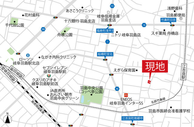 detached 岐阜県羽島市江吉良町 地図を見る