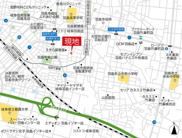 detached 岐阜県羽島市江吉良町 地図を見る