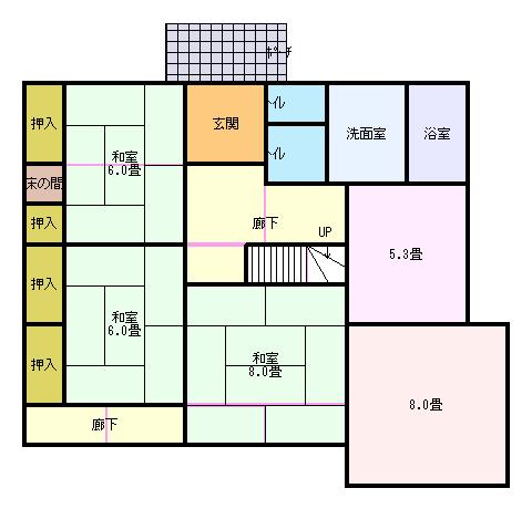 detached 岐阜県養老郡養老町大場 地図を見る
