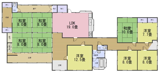 detached 岐阜県揖斐郡大野町大字公郷 地図を見る