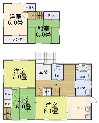 detached 岐阜県揖斐郡大野町大字公郷 地図を見る