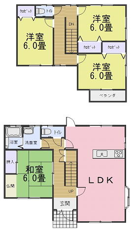 detached 岐阜県揖斐郡揖斐川町三輪 地図を見る