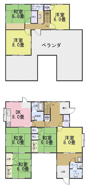 detached 岐阜県揖斐郡大野町大字西方 地図を見る