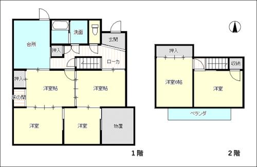detached 岐阜県羽島郡岐南町上印食１丁目 地図を見る
