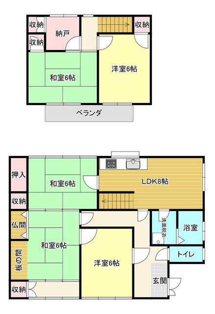 detached 岐阜県揖斐郡大野町大字黒野 地図を見る