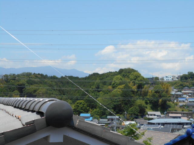 晴れていれば２Ｆから富士山見えます