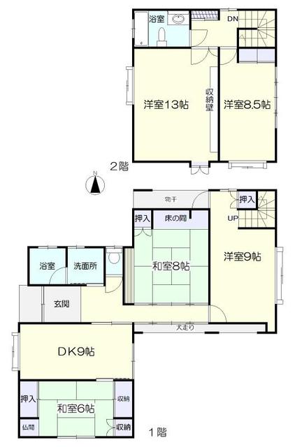 静岡県磐田市の一戸建て | 1350万円 | 5DK | 218.38m² | Akiyama house finder