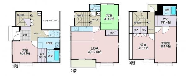 detached 愛知県海部郡大治町大字花常字馬島浦 地図を見る