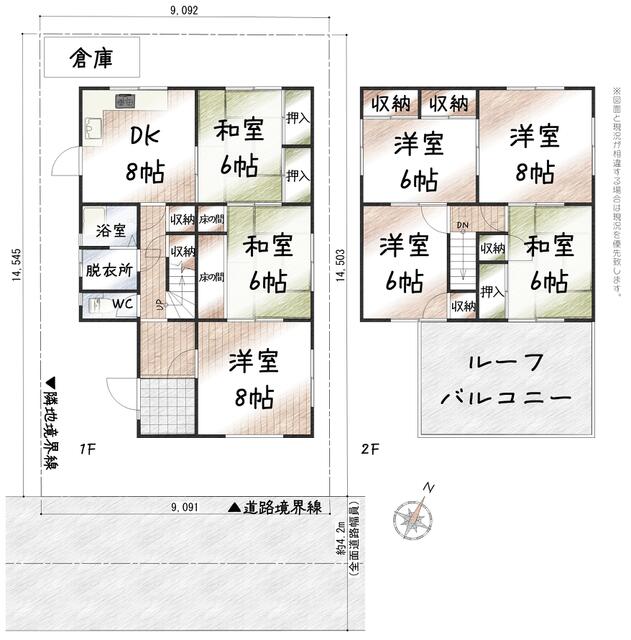 detached 愛知県愛西市北一色町北田面