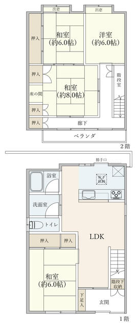 detached 愛知県清須市西枇杷島町北大和 地図を見る
