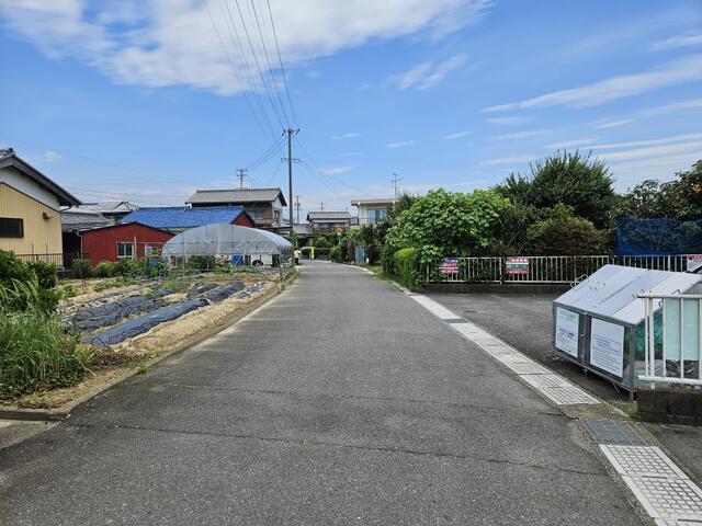 ⑥前面道路（南側から北側を撮影）