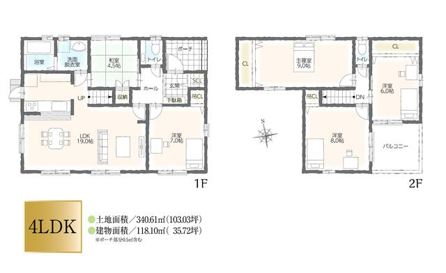 detached 愛知県海部郡蟹江町舟入４丁目 地図を見る