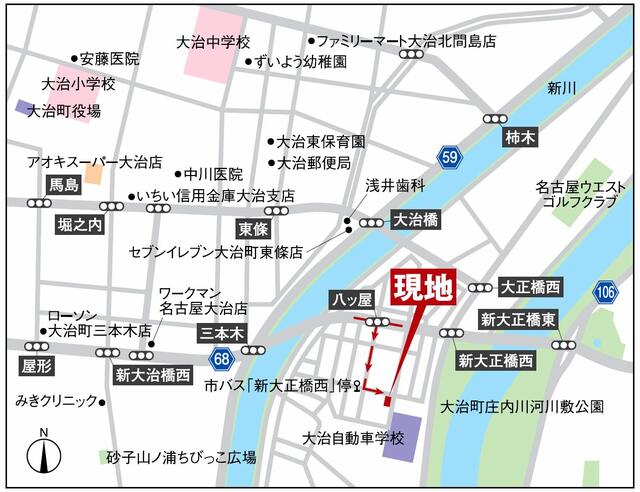detached 愛知県海部郡大治町大字八ツ屋字山畔 地図を見る