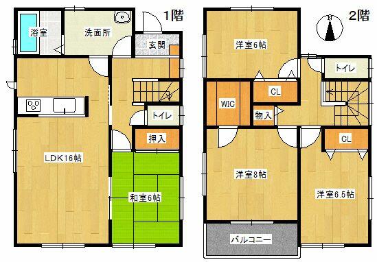 detached 愛知県海部郡大治町大字西條字大辻 地図を見る