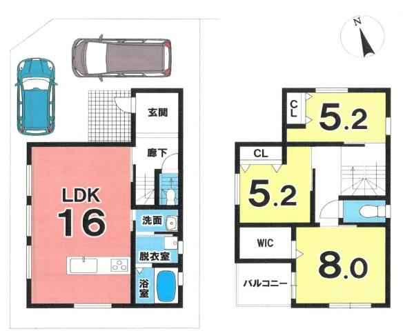 detached 愛知県丹羽郡扶桑町大字高雄字南東川